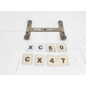 Suporte Placa Traseira Volvo Xc60 2010 11 12 13 14 15 16 17 Prateado