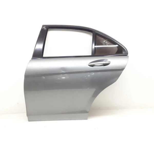 Porta Traseira Esquerda Mercedes C180 C200 2010 11 12 13 14 Traseira Esquerdo Prateado