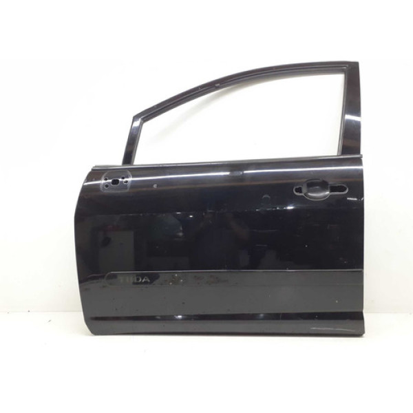 Porta Dianteira Esquerda Nissan Tiida 2008 A 2013 Dianteira Esquerdo Preto