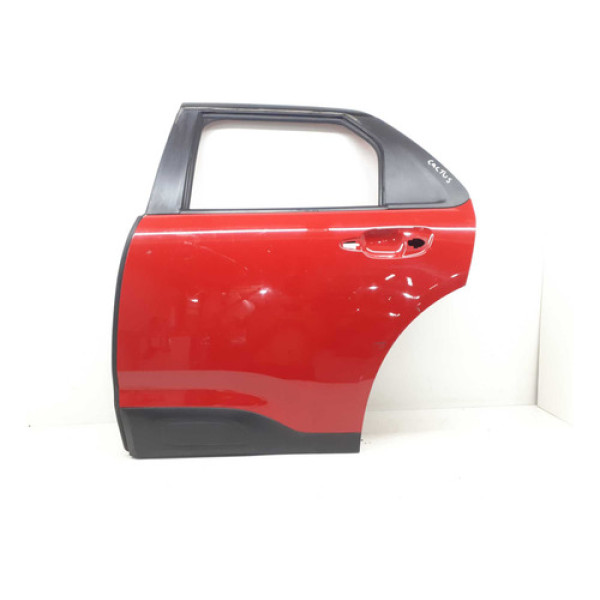 Porta Traseira Esquerda Citroën C4 Cactus 2018 A 2023 Traseira Esquerda Vermelho