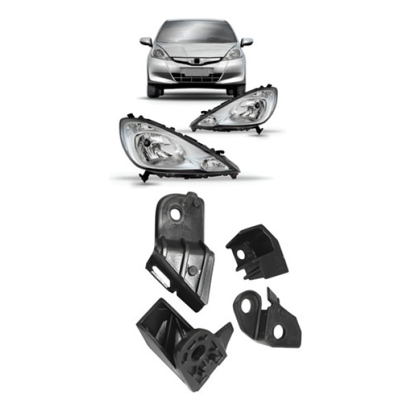 Kit Garra Recuperação Orelha Farol Fit 2012 2013 2014 Direito/passageiro