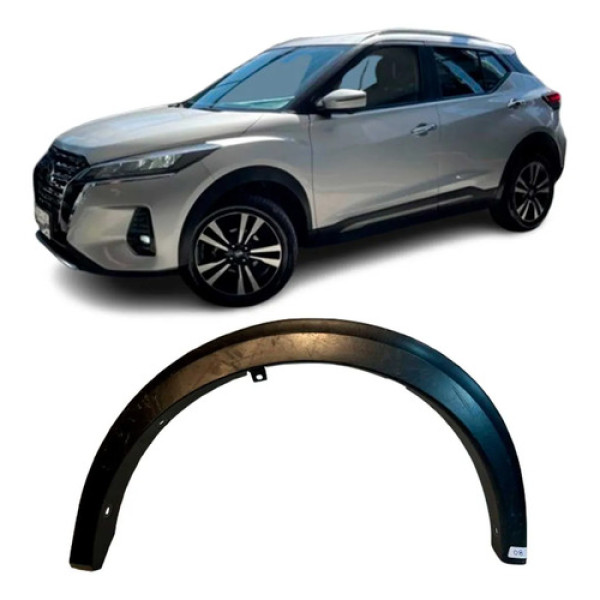 Moldura Paralama Dian Nissan Kicks Le 2022 2023 2024 Origina Preto