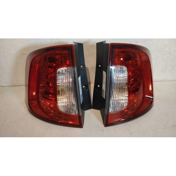 Par De Lanternas Ford Edge Limited 2010 2011 2012 2013 Ambos Lados Vermelho