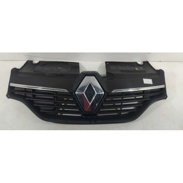 Grade Dianteira Renault Sandero 2015 2016 2017 2018 2019 Preto Fosco