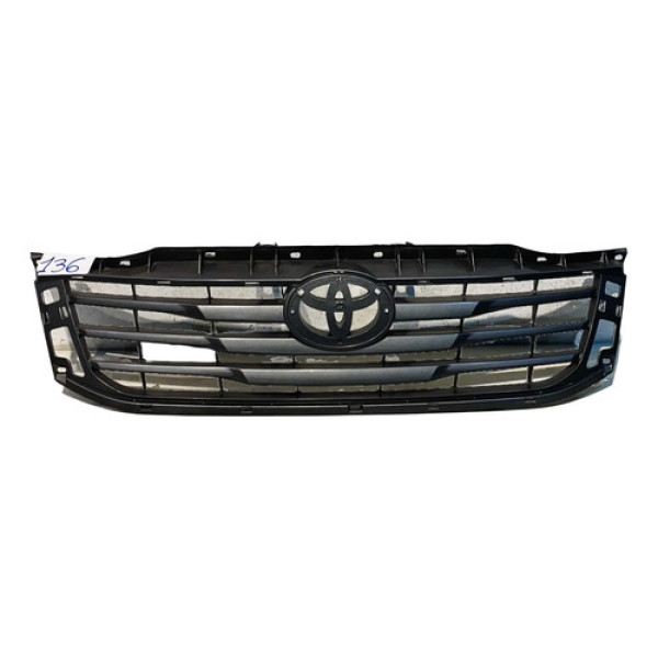 Grade Dianteira Toyota Hilux 2012 2013 2014 2015 S/friso Cinza-escuro Fosco