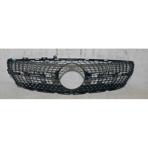 Grade Parachoque Dianteiro Mercedes-benz Cls 2015 2016 2017 Preto Brilhante