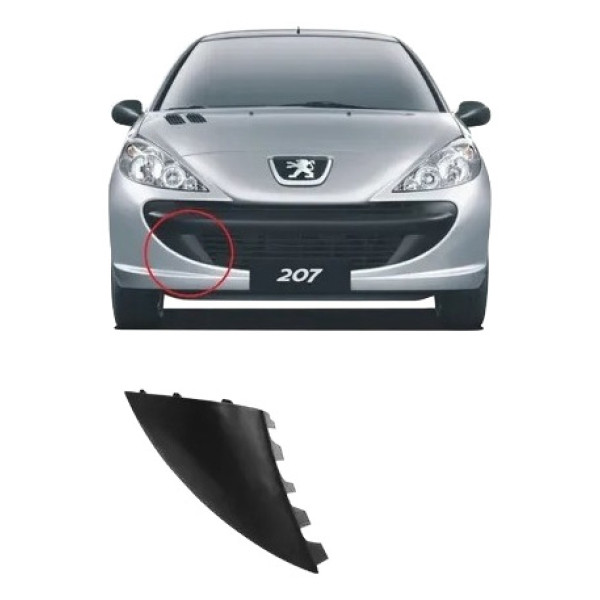 Tampa Reboque Parachoque Dianteiro Peugeot 207 2007 A 2013