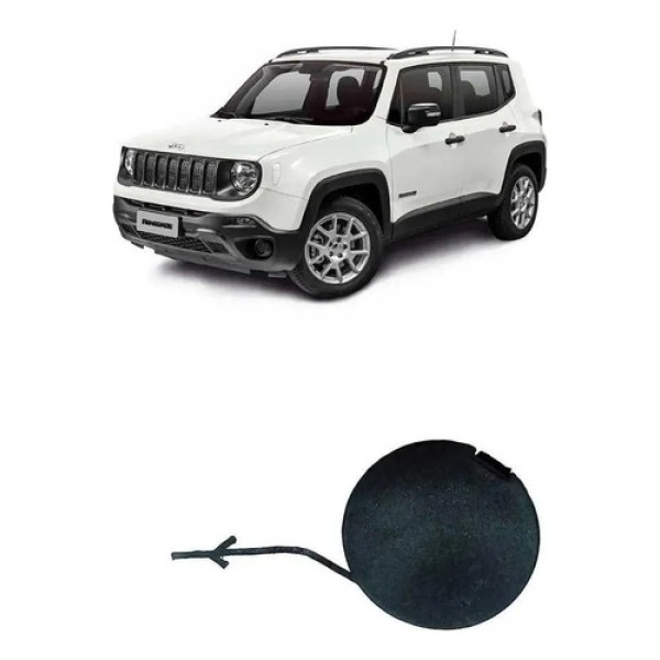 Tampa Reboque Parachoque Dianteiro Renegade 2015 2018 A 2021