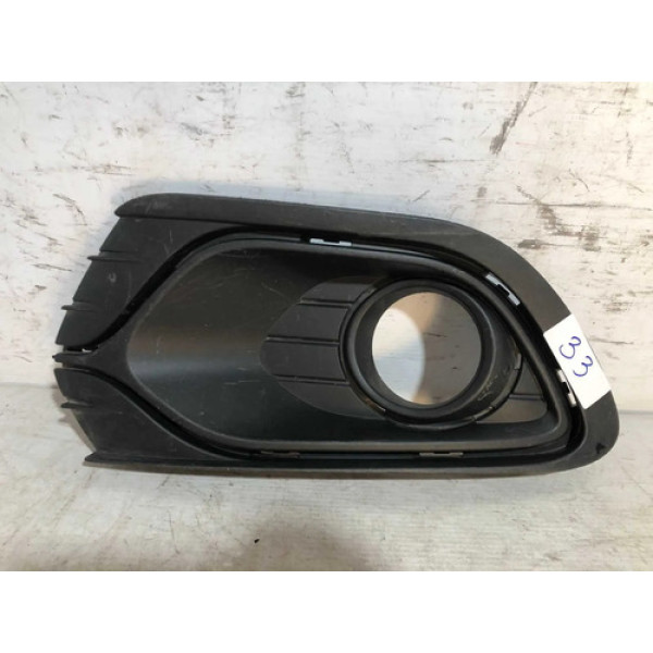 Moldura Milha Renault Logan 2015 2016 2017 2018 2019 L.e Ori Preto Esquerdo