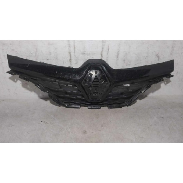 Grade Parachoque Renault Captur 2017 2018 2019 2020 2021 Preto Brilhante