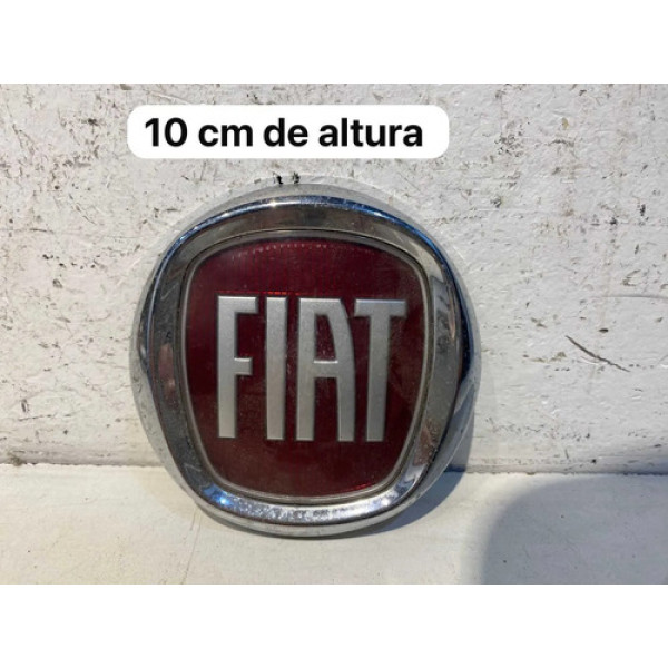 Emblema Fiat Palio Siena Strada Punto Mobi 10 Cm Original Vermelho