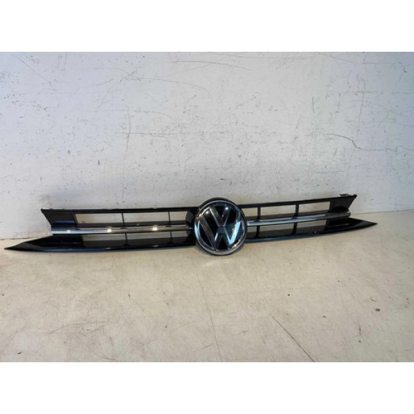 Grade Vw Polo Virtus 2018 2019 2020 2021 Original Preto Brilhante