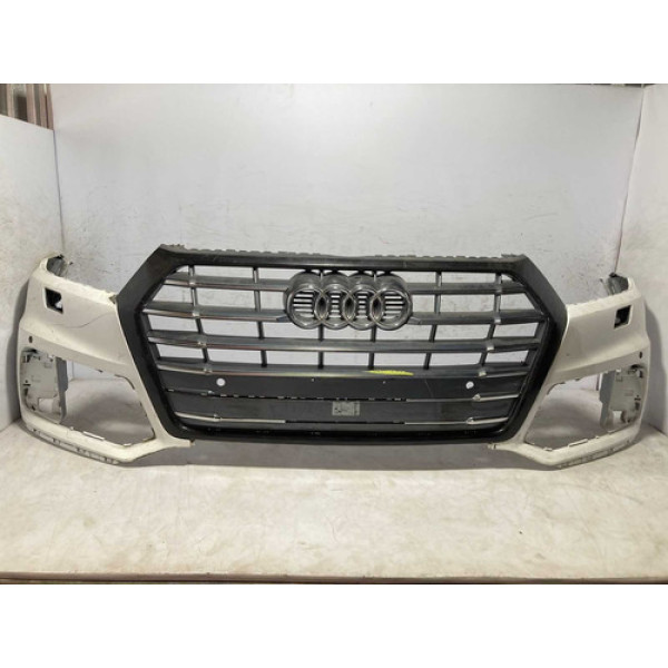 Parachoque C/grade Audi Q5 2016 2017 2018 2019 / Original  Branco Fosco