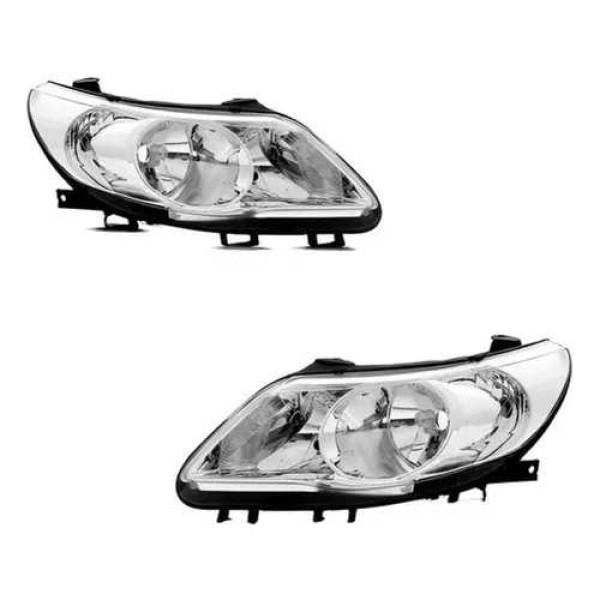 Par Farol Gol Saveiro G5 2009 2010 2011 2012 Duplo Cromado Ambos Lados