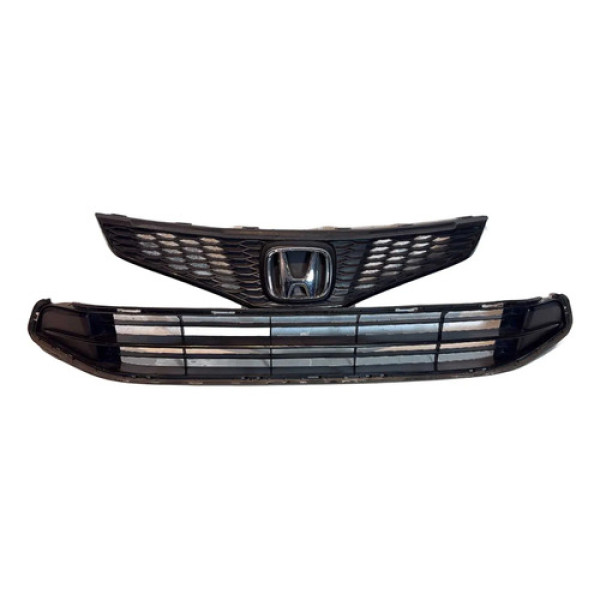 Jogo Grade Superior + Inferior Honda Fit 2009 2010 2011 2012