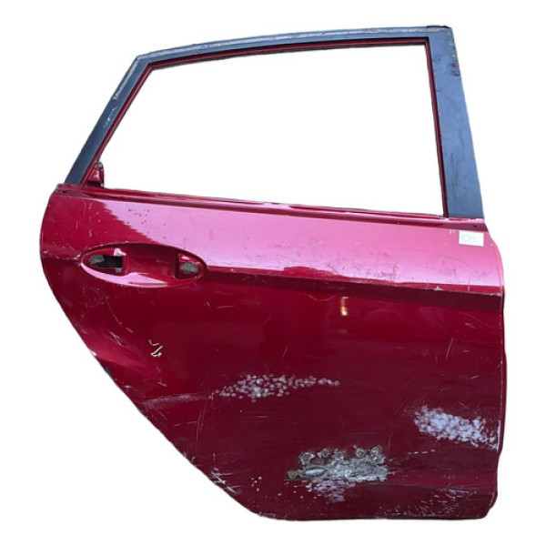 Porta Traseira Ford New Fiesta Hatch 2011/2019 L.d Traseira Direito Vermelho