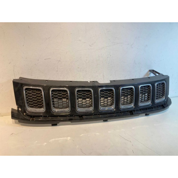 Grade Parachoque Jeep Compass 2016 2017 A 2021 / Ori C/detal Preto Brilhante