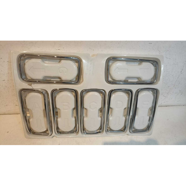 Kit Friso Grade Jeep Renegade 2019 2020 2021 Original Novo Prata Cromado