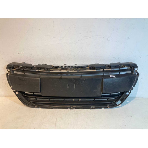 Grade Parachoque Peugeot 208 2017 2018 2019 / Original Preto Fosco