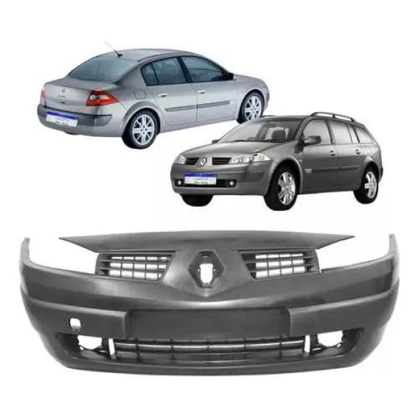 Parachoque Megane 2007 2008 2009 2010 A 2013 Novo Importado Preto