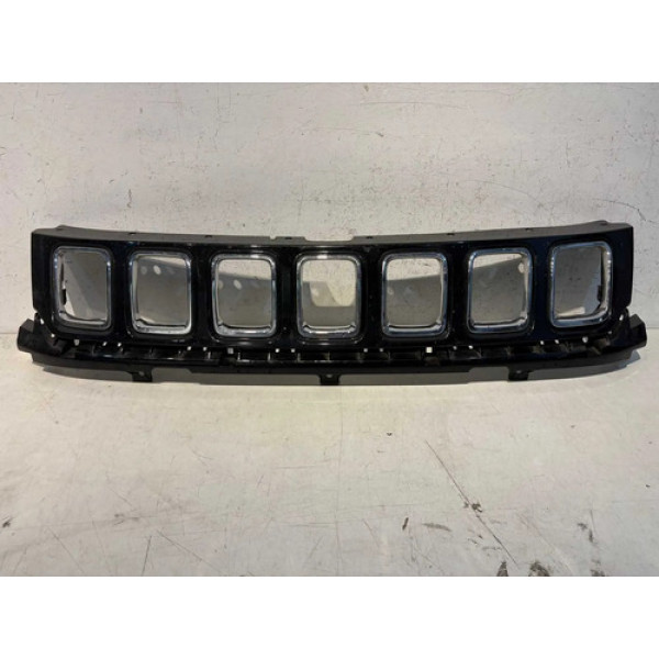 Grade Dianteira Jeep Compass 2016 2017 2018 2019 2020 2021 Preto Brilhante