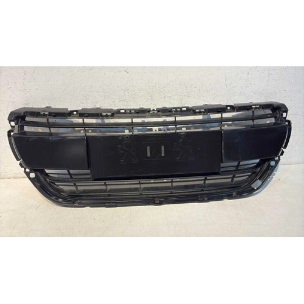 Grade Parachoque Dianteiro Peugeot 208 2016 2017 2018/2020 Preto Fosco