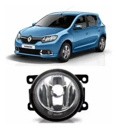 Par Farol Milha Sandero 2015 2016 2017 2018 2019 Novo Vidro Transparente