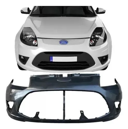Parachoque Dianteiro Ford Ka 2012 2013 2014 Preto Liso Novo Preto