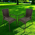 Assento De Jardim Km Móveis & Decor Cadeira De Jardim Cadeira Area Kit 2 Cadeiras De Varanda Tabaco