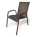 Assento De Jardim Lbx Moveis Junco Cadeira De Junco Romana Lbx Marrom-escuro