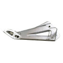 Bacalhau Suporte Pedaleira Suzuki Yes 125 2005/2010 Prata
