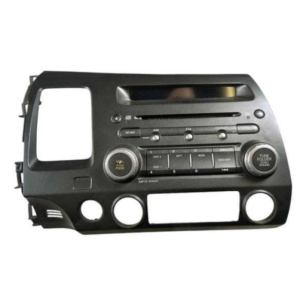 Rádio Cd Som Com Moldura Original Honda Civic 2008/2011