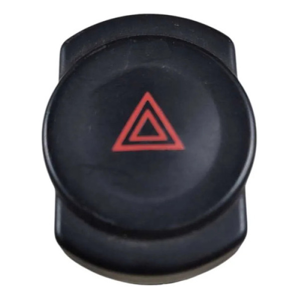Botão Do Pisca Alerta Renaut Logan/sandero 2008/2014 Preto Com Símbolo Vermelho