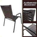 Assento De Jardim Km Móveis & Decor Cadeira De Jardim Cadeira Area Kit 2 Cadeiras De Varanda Tabaco