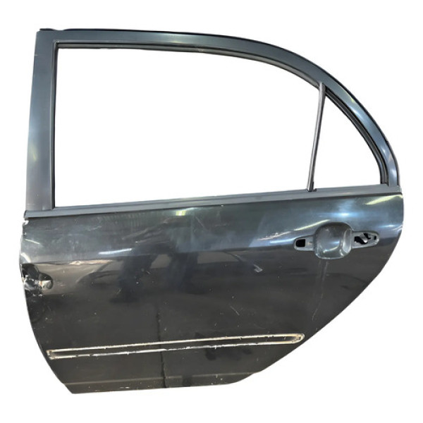 Porta Traseira Esquerda Toyota Corolla 2007 Original Lisa Traseira Esquerdo Preto