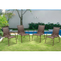 Assento De Jardim Comprelar Cadeira Premium Junco Luxo Eventos Moderno Varanda Aço Junco