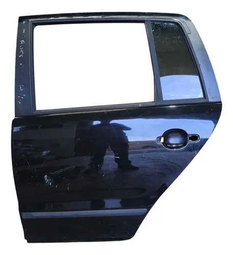 Porta Traseira Esquerda Volkswagen Crossfox 2010 Original Traseira Esquerdo Preto