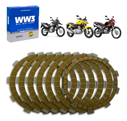 Discos Embreagem Ww3 (7 Pcs) Cb 300r/xre 300/nx400