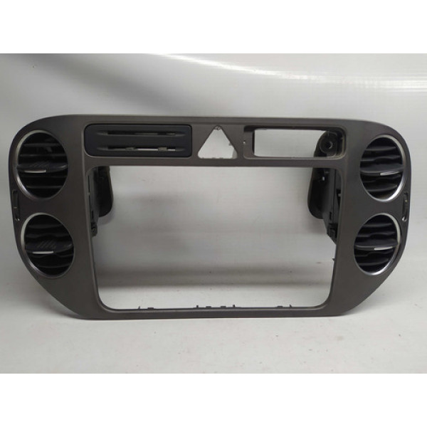 Moldura Painel Central Multimidia Vw Tiguan Tsi 2011 