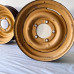 Roda Aro 15\' F75 - Pickup Willys - Rural Luxo Encaixe Calota Amarelo