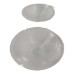 Kit 3 Lente 90mm Lanterna Lateral Carreta Cristal Caminhao Branco