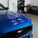 Adesivo Ford Oval Decalque Emblema Sem Resina 45mm X 17mm