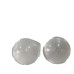 Kit 3 Lente 90mm Lanterna Lateral Carreta Cristal Caminhao Branco