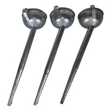 Funil Ângulo 20 Graus  Comprimento 470mm Ferro Galvanizado Prateado