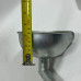 Funil Duas Curvas Ferro Galvanizado 310mm Prateado