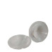 Kit 3 Lente 90mm Lanterna Lateral Carreta Cristal Caminhao Branco