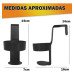 Porta Copos Garrafas Latas Suporte Cuia Chimarrão Tereré Car Preto