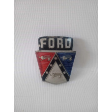 Emblema Capô Ford Custon Tudor Sedan Flathead 1948 A 1951 Preto