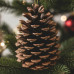Pinha Natural Enfeite Decoração Arvore Natal Marrom-escuro Marron