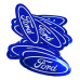 Adesivo Ford Oval Decalque Emblema Sem Resina 45mm X 17mm